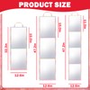 MEPIG Foldable Acrylic Full Length Mirror with Handle, Colorful, Four-Fold