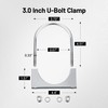 EVIL ENERGY 3" Heavy Duty U Bolt Exhaust Clamp, 3