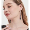UDYLGOON - arete largos de circonita cúbica para mujer, Circonita