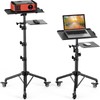 Amada Projector Stand with Wheels, Height Adjustable Rolling Stand with