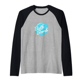 Aesthetic Bubble Bathtub Relaxation lover Bath Bomb Raglan Baseball Tee