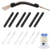 SMARTTOP Silicone Eyeglasses Temple Tips Sleeve Retainer, Anti-Slip Elastic Glasses