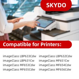 Skydo 067H Black Toner Cartridge Compatible for 067H with chip (2 Black)