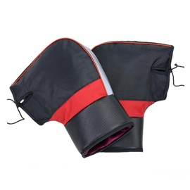 KOMUNJ Motorcycle Handlebar Muffs Bike Gloves Windproof, Outdoor Waterproof Motorbike Handlebar Mittens With Reflective Strip, Winter Warm Gloves