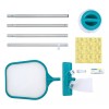 Bestway Red Saca Hojas Juego 7pzs Kit Limpieza Mantenimiento Alberca