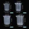 Small Measuring Jug 8 Pcs Plastic Small Measuring Cup Transparent