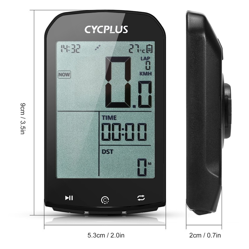 Bike Computer 2.9in Large LCD Screen IPX6 Water Resistant
