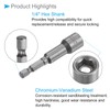 CoCud Quick Change Nut Setter Driver Bit 6/7/8/9/10mm Metric 65mm