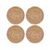 Creative Tops Woven Placemats Set of 4, Natural Water Hyacinth