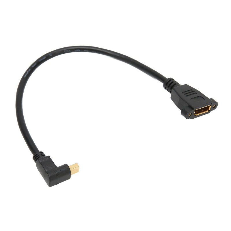 DP Female to Mini DP Male Cable Double Hole Lockable