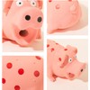 Wady 3PCS Squeaky Pig Dog Toys, Dots Latex Rubber Dog