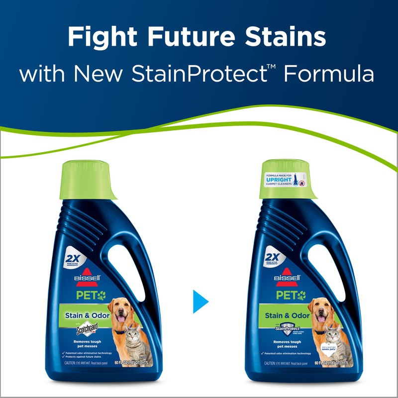 BISSELL 2X Pet Stain & Odor Full Size Machine Formula,