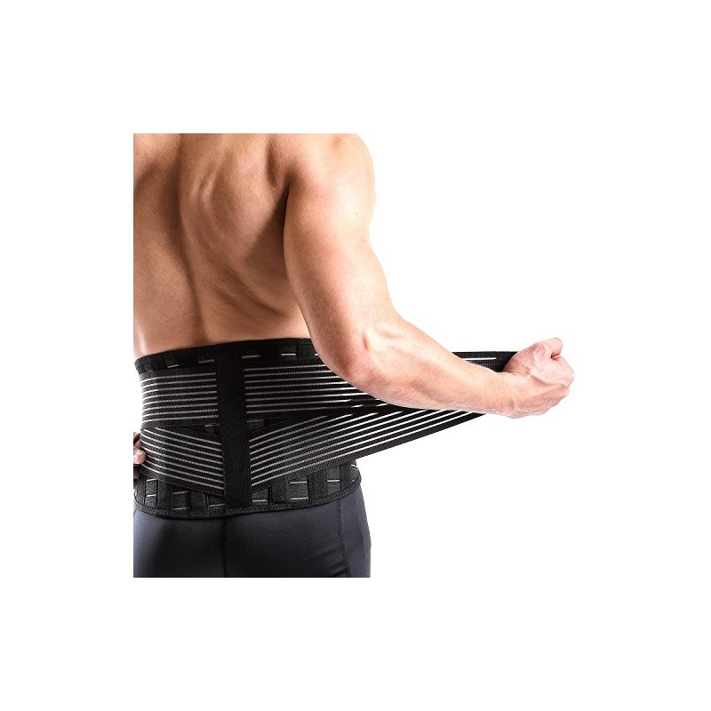 Vital Salveo-Adjustable Germanium and Charcoal Lower Back Support Relieve Back