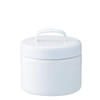 Nichinichi Tool Enamel Round Canister with Middle Lid, Made in