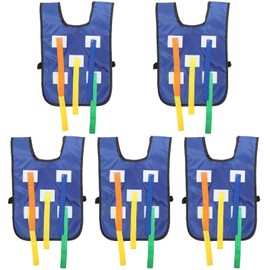 HEMOTON 5 Sets Tail Pulling Vest Dodgeball Belt,Catching Tail Vest Belt Dodgeball Sticky Vests Funny Team Game for Outdoor Strengthen Physical Function
