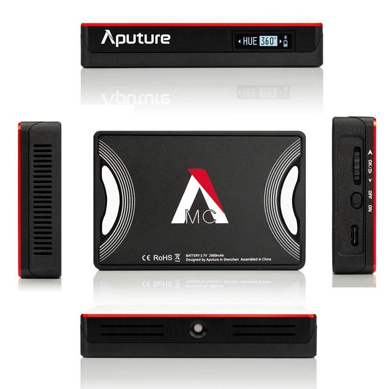 Aputure AL-MC RGBWW Camera Video Continuous Lighting Dimmable 3200K-6500K LED