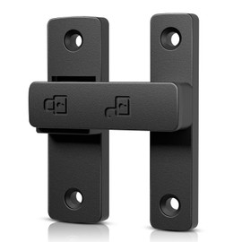 VOLIBeL Barn Door Lock, 90/180 Degree Flip Latch, 3” Safety Sliding Door Latch Lock, Heavy Duty Door Security Gate Latches for Barn, Fence, Garden, Cabinet, Garage and Window (180 Degree)