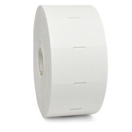 Zebra’s Direct Thermal 7.0 mil Tag, Paper 4 inch x 3 inch Z-Select 4000D 1 inch Core 730 Tags per Roll 4 Rolls per Ctn Top Coated Paper Perforated 5 inch Outer No Adhesive/Tag White 10010056