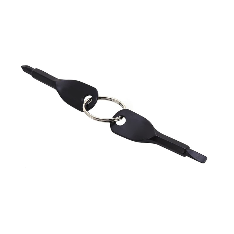 Alomejor Keychain Screwdriver Set, Slotted Screwdriver, Portable, Convenient, EDC Multifunctional,