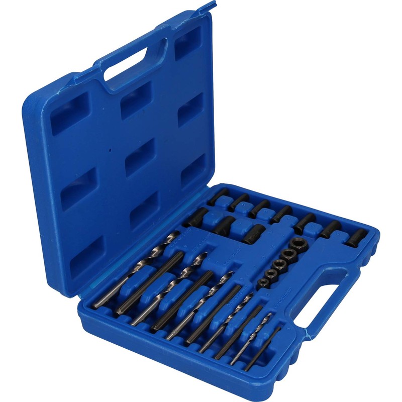 Brilliant Tools Screw Extractor Set Pieces, high speed steel, Blue/Black,
