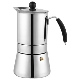 Cuisinox Amore Stainless Steel Stovetop Espresso Coffee Maker, 4-Cup (6 oz)