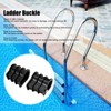 Floating Ladder Buckle, 2 Pieces Plastic Embedded Parts Pool Handrail