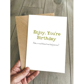 Funny Bad Grammar Birthday Card - It's You're Birthday!