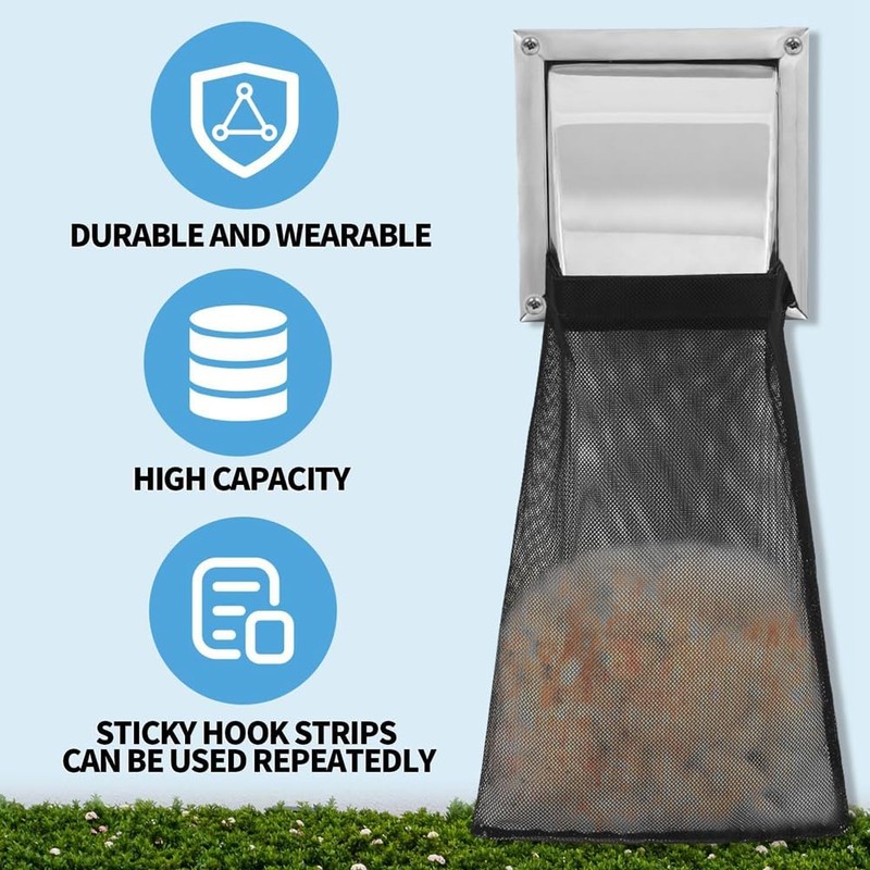 Snblzhef 3Pcs Dryer Vent Lint Dust Bag Lint Trap Catcher