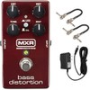 MXR M85 Bass Distortion Pedal Bundle with 2 MXR Patch