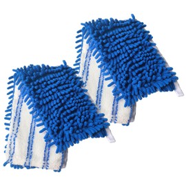 Dovcleing 2 Pack Microfiber Mop Refills Compatible with O-Cedar Dual-Action Flip Mop Resuable Replacement Mop Heads for Dry & Wet Use