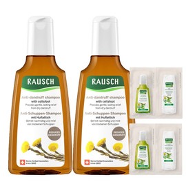 Rausch Coltsfoot Anti Dandruff Shampoo 200ml + Herbal Care Shampoo 12.5ml + Herbal Care Conditioner 15ml set, 2 pieces / 라우쉬 콜츠푸트 안티 댄드러프 샴푸 200ml + 허벌 케어 샴푸 12.5ml + 허벌 케어 컨디셔너 15ml 세트, 2개