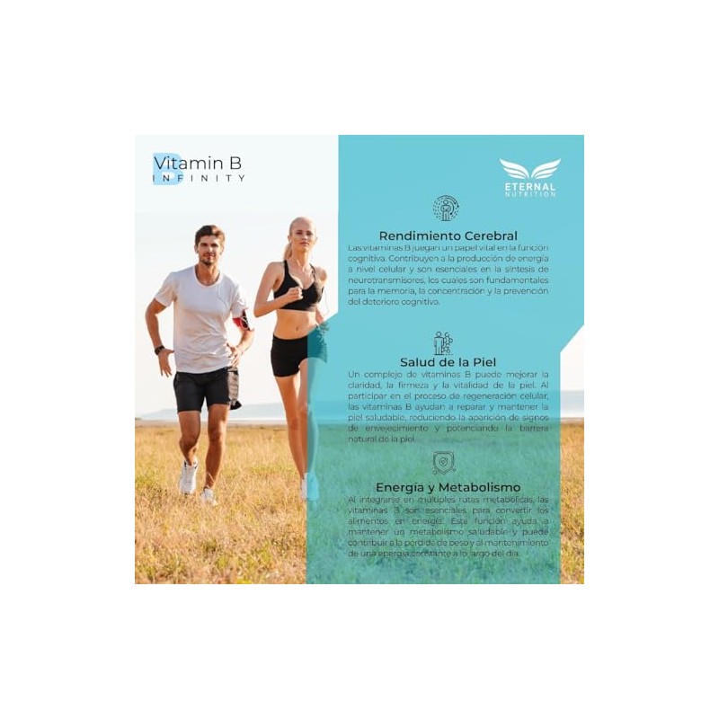 ETERNAL NUTRITION Infinity: Complejo B Elevado 11 Tipos (150 Cápsulas)