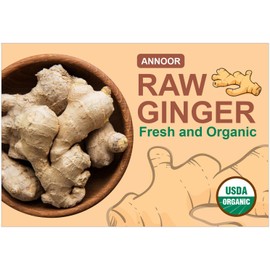 Fresh Organic Ginger Root – Premium, Natural, and Versatile with Strong, Bold Flavor for Cooking, Tea, and More (1 Lb)