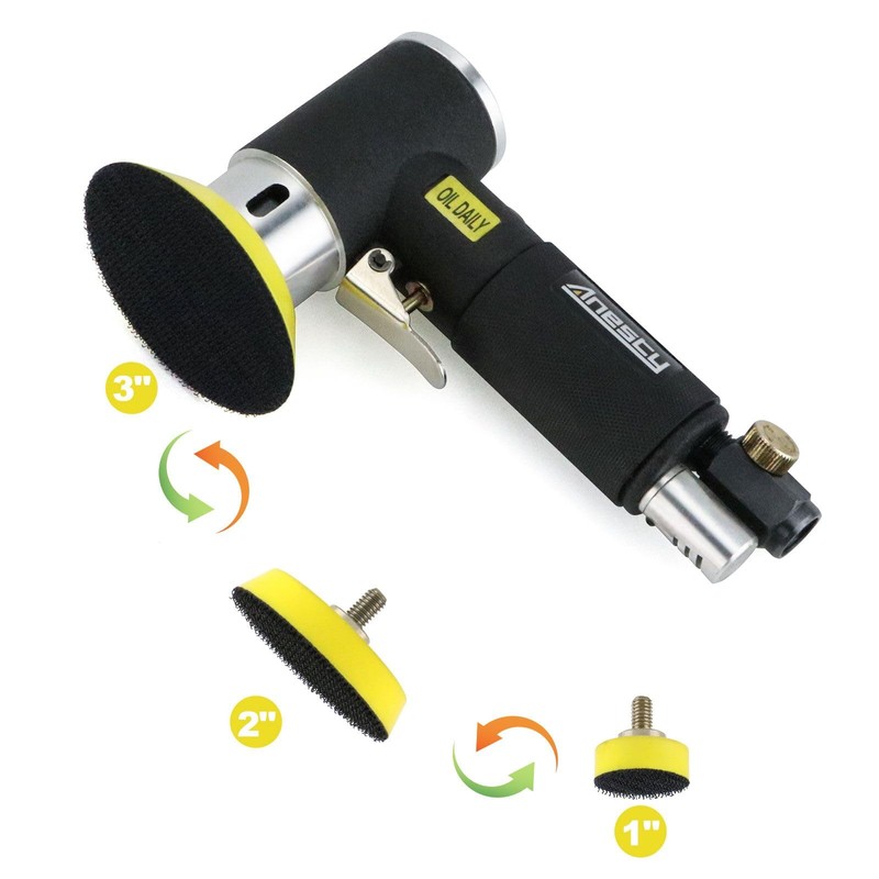 Mini Air Orbital Sander 1/2 /3 Inch DA Action Random