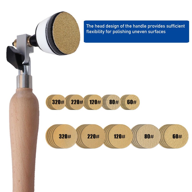 Bowl Sander Tool Kit, Wood Turning Lathe Sanding Tools with
