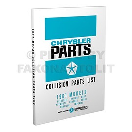 1967 MoPar Body Collision Parts Book Reprint