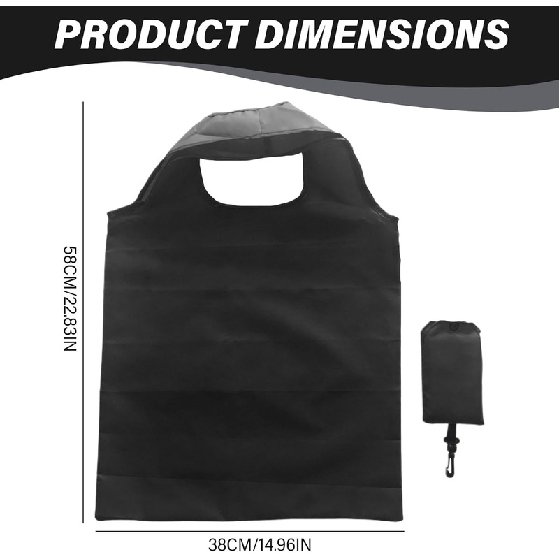 Bolsa de compras plegable, bolsas de compras portátiles creativas poliéster,