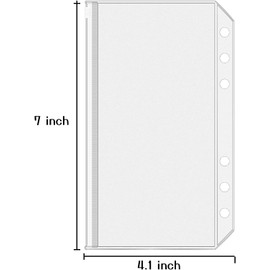 MEYAGO 15 A6 Size PVC Circular Knitting Needle Pouches Waterproof Clear Zipper Folders 2 Three-Ring Binders for Round Knitting Needles Bag, Cable Knitting Needles Storage, Round Knitting Needle Holder