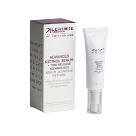 Alchimie Forever Advanced Retinol Anti-Aging Serum 0.75% Pure Retinol + Hyaluronic Acid Time Release Technology Rapid Wrinkle & Age Spots Repair 1oz