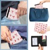 zyrtty Passport Holder, Pink Strawberries Bows Pattern Passport Cover Travel