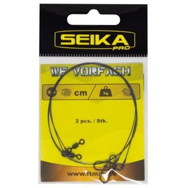 Fishing Tackle Max FTM 9001001 Tungsten Leader Steel Leader with Loop and Snap 30 cm 9 kg Steel Leader Spinning Fishing Pike Fishing Perch Fishing