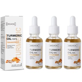 3 Unidades De Sérum Corrector De Manchas Oscuras Con Cúrcuma, Sérum Facial Reparador Con Cúrcuma, Sérum Hidratante Y Reparador Para El Cuidado De La Piel Con Manchas Oscuras Y Cúrcuma Natural,