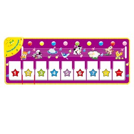 Baby Musical Piano Mat Dance Floor Music Mat Animal Blanket Carpet Playmat Early Educational Toys for Kids Baby Toddlers Boys Girls