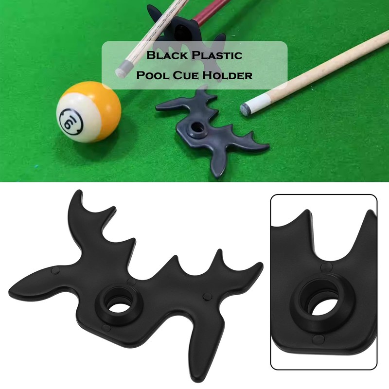 VGOL 4pcs Billiard Cue Holder with 9 Positions Black Snooker