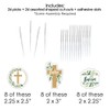 Baptism Elegant Cross - Dessert Cupcake Toppers - Religious Party