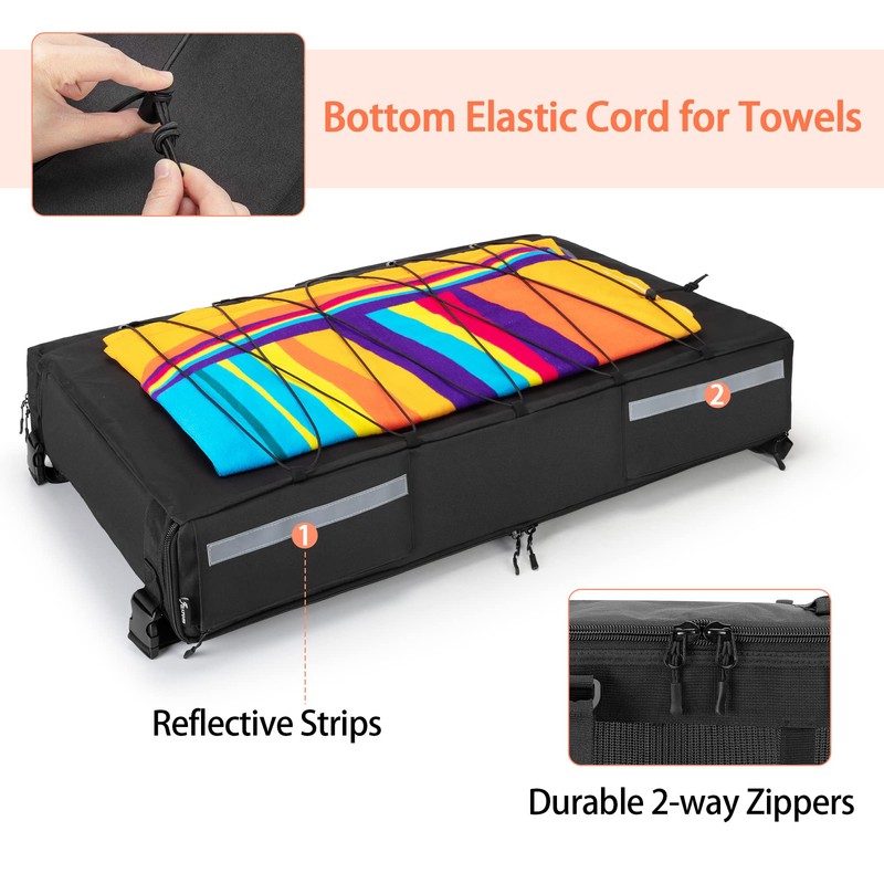 Fasrom T-top Storage Bag for Boat Life Jackets, Holds up