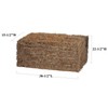 Large Artificial 3-D Hay Bale Fall Decoration Full Size Collapsible