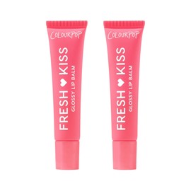 ColourPop Fresh Kiss Glossy Lip Balm - Hydrating Lip Care Enriched with Peptides, Hyaluronic Acid, Shea Butter & Vitamin E for an Ultra-Cushiony Formula - Watermelon Sugar (2 Count)