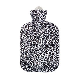 Sanger 2.0 Liter hot Water Bottle with Velvet-Cover Jungle Design -Jaguar-Made in Germany