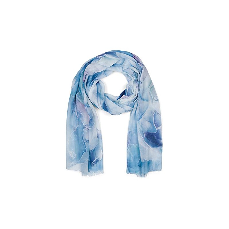 styleBREAKER 01016219 Women's Scarf with Elegant Marble Pattern and Short